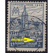 GERMANY Alliiert SBZ [West-Sachsen] MiNr 0163 AY I ( O/used ) [01] Plattenfehler
