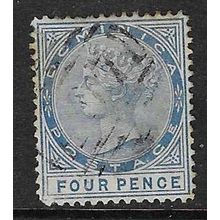 DOMINICA 1877-9 QV WMK CROWN CC 4d USED SG7