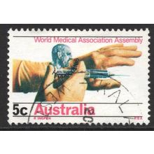AUSTRALIA 1968: WORLD MEDICAL ASSOCIATION ASSEMBLY - 5c USED (G1)