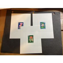 ICOLLECTZONE Mali 55-57 card proofs XF NH flowers