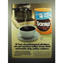1978 Sanka Drip-Matic Coffee Ad - Drip Coffee Makers