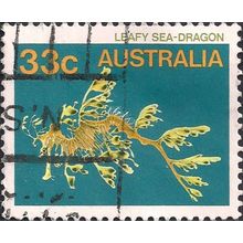 AUSTRALIA, FISH, Leafy Sea-dragon, blue 1985, 33c