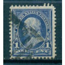 Used 264 1c Benjamin Franklin Just Clears M02966