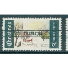 1384 6c Winter Scene Fine MNH GA. PreCnx R0391