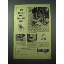 1953 Bostitch Staples Ad - Makes These Jobs Easy
