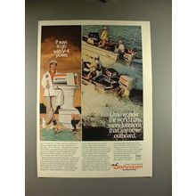 1977 Johnson Outboard Motor Ad - Go With V-4 Power