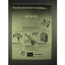 1977 Sears Craftsman Router Accessories Ad - Bit by Bit