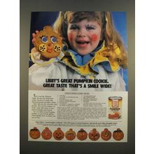 1986 Libby's Pumpkin Ad - Great Pumpkin Cookie Recipe