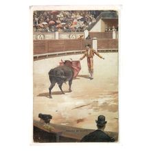 BULL FIGHTING , SPAIN used postcard c. 1992