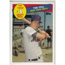 1985 Topps Baseball card 271 Tim Foli 1968 First Draft Pick