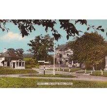 Village Green Otford Road Signpost Kent 1950s Postcard