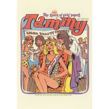 Beauty Contest Queen 1970s Tammy Girls Comic Book Postcard