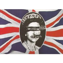 Sex Pistols God Save The Queen Mint Postcard