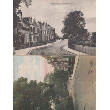 Station Road Westcliffe On Sea 2x Antique Postcard s
