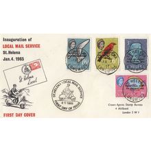 St Helena Inauguration Of Local Mail Service 1965 FDC