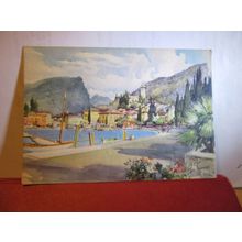 LAGO DI GARDA, TORBOLE, ITALY unused postcard #