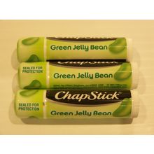 CHAPSTICK GREEN JELLY BEAN SPRING 2018 FLAVOR (3) .15 OZ TUBES LIP BALM