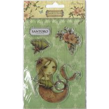 Santoro. Mergirl Stamp Set. Stamping Cardmaking Scrapbooking Crafts