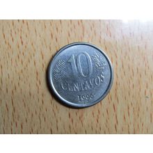 Brazil Brasil 1996 10 Centavos Coin