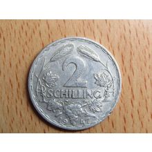 Austria 1947 2 Schilling Coin