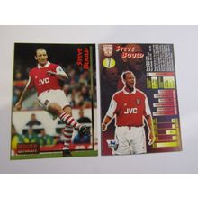 7. Steve Bould - Arsenal - Merlin Ultimate P.L 1995/96 Football Card (ef1)