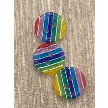 12.5mm Rainbow Buttons Resin 2 Hole Cute Coloured for Sewing Knitting Cardigans