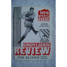 1990 programme Droylsden v. Matlock Town FA Trophy 2nd qualifying round