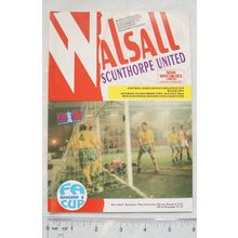 1993 programme Walsall v. Scunthorpe United, FA Challenge Cup Round 2