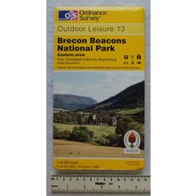 1996 OS Outdoor Leisure Map sheet 13 Brecon Beacons National Park, 1:25 000