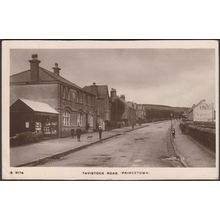 Tavistock Road, Princetown, Dartmoor, Devon, 1911 - WH Smith RP Postcard
