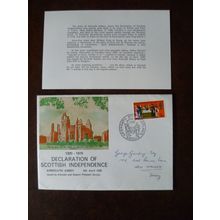 1970 GB Arbroath Abbey Declaration of Scottish Independence Event cover Gundry