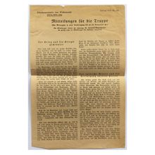 Original WW2 Soviet/Russian Black Propaganda Leaflet. - Code C/0668 . - 1942.