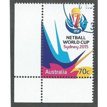AUS 2015 70c 'NETBALL WORLD CUP' FINE USED (EBID39-066)
