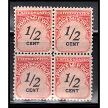 J88 1/2c Postage Due Fine MNH Blk/4 O7056