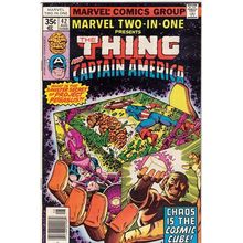 MARVEL TWO - IN - ONE # 42 THE THING and CAPTAIN AMERICA