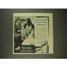 1945 Bon Ami Cleanser Ad - Still Cleaning Up?