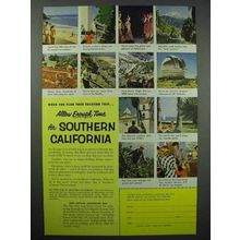 1954 Southern California Tourism Ad - Allow Enough Time