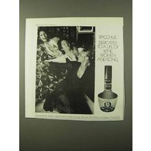 1971 Bacchus After Shave Ad - Wine, Women and Song