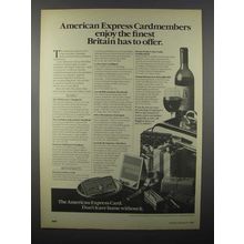 1980 American Express Card Ad - Finest Britain Has