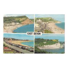 EAST DEVON used vintage postcard multiview by Colourmaster =