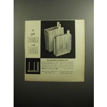 1951 Dunhill Collapsible cigarette case Ad - it gets thinner and thinner