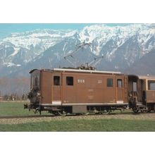 BOB Berner Oberland Railways 3/3 22 Swiss Rack Train Postcard
