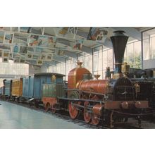 Swiss Northern Railway Luzern Train Postcard