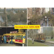 Adelaide 1980s Pie Food Van Australian Postcard