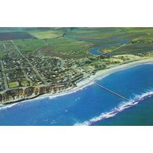 Port Noarlunga Onkaparinga River Australia Aerial Postcard
