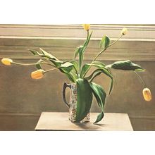 Lucy Mackenzie Tulips London Painting Old Postcard