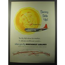 1953 Northwest Airlines Ad - Sunny side up