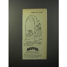 1953 Angostura Aromatic Bitters Ad - cartoon by Virgil Partch - I told thee