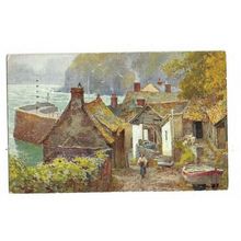 Clovelly, The Harbour From Back Lane, Devon, Postcard.