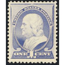 212, Mint VF HR 1¢ - Well Centered - Stuart Katz